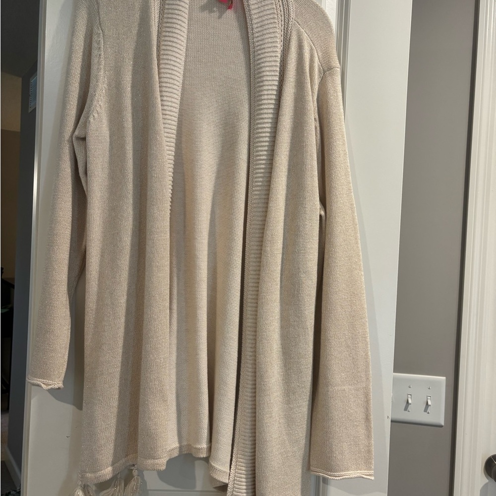 Lilly Pulitzer Cream Cardigan Sweater